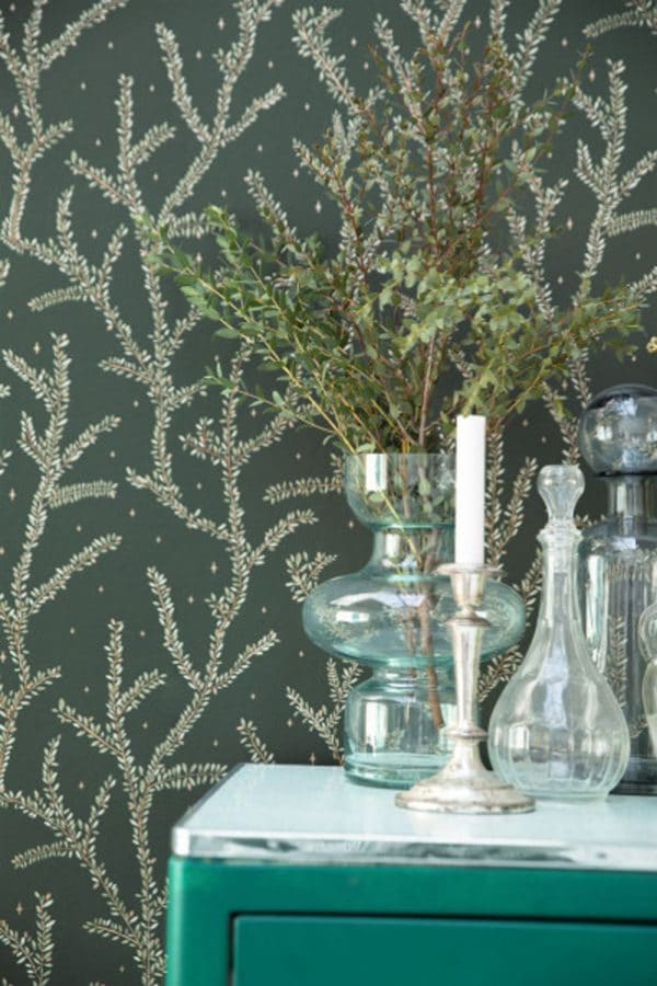 Papel pintado de hojas en color verde Little Woods 102947719 - Imagen 3