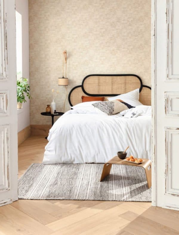 Papel pintado liso en color gris Uni Mat 102849488 - Imagen 3