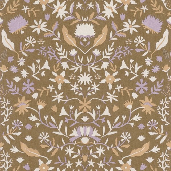 Papel pintado infantil en color marrón Alizee 103192514