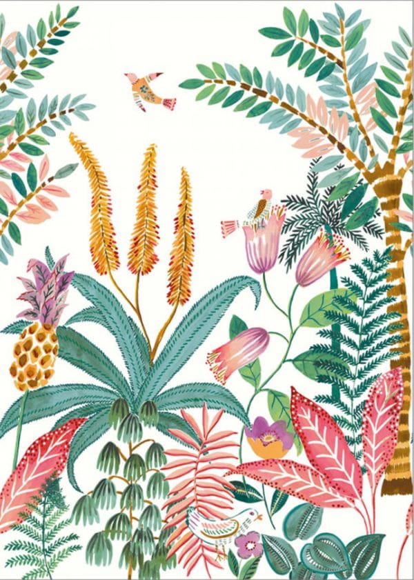 Mural de papel pintado selva en multicolor Ritournelle 103207603