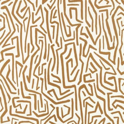 Papel pintado abstracto en color dorado Melodic HQN2112830