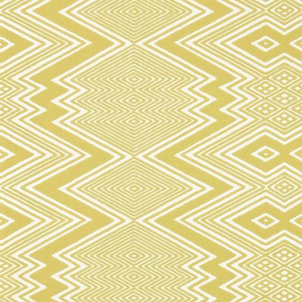 Papel pintado de zig zag en color amarillo Ankara HQN2112850