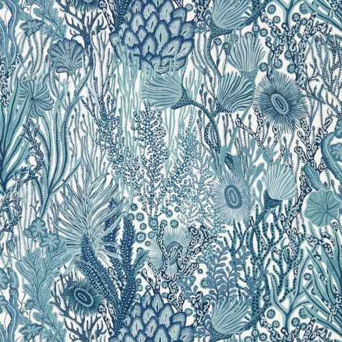 Papel pintado de corales en color azul Acropora HTEW112780