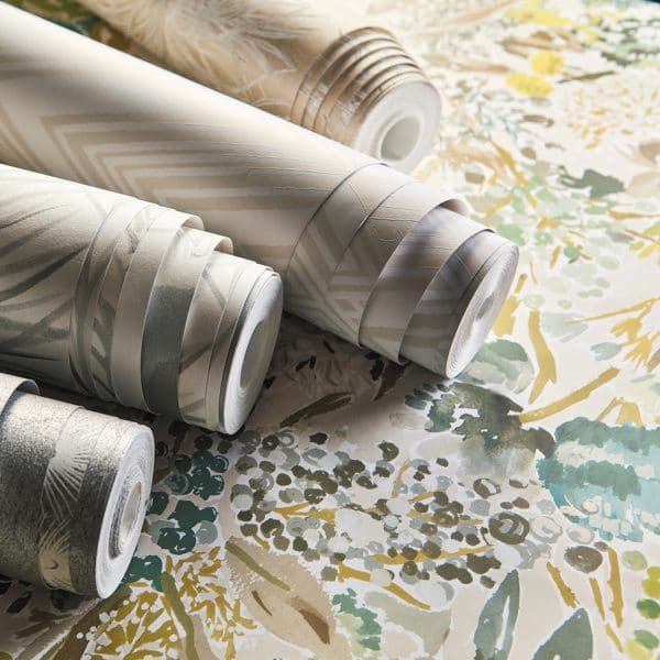 Papel pintado de flores estampado multicolor Sanguine HQN2112840 - Imagen 4