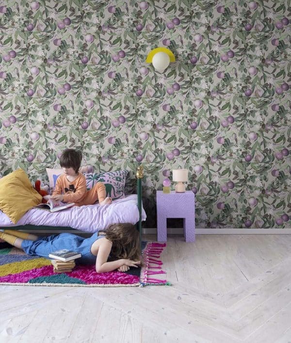 Papel pintado infantil de color verde Peach Valley R17991 - Imagen 3
