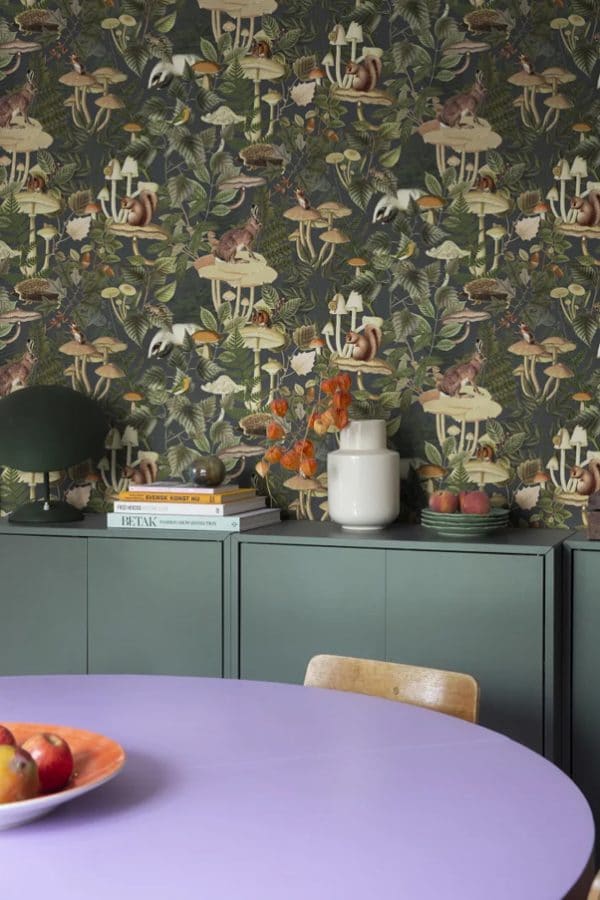 Papel pintado infantil de color verde Wildlife Creek R18002 - Imagen 3