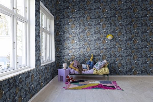 Papel pintado infantil de color azul Treehouse R18012 - Imagen 5
