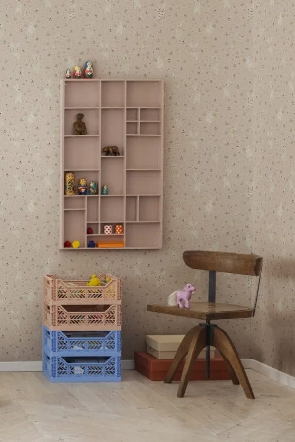 Papel pintado infantil de color beige Bunny Field R18083 - Imagen 4