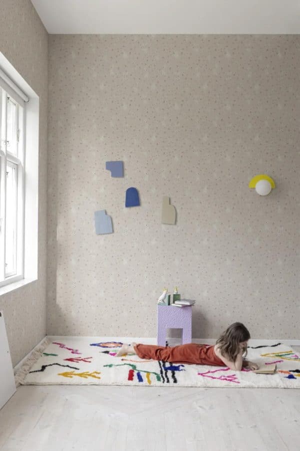 Papel pintado infantil de color verde Bunny Field R18081 - Imagen 4