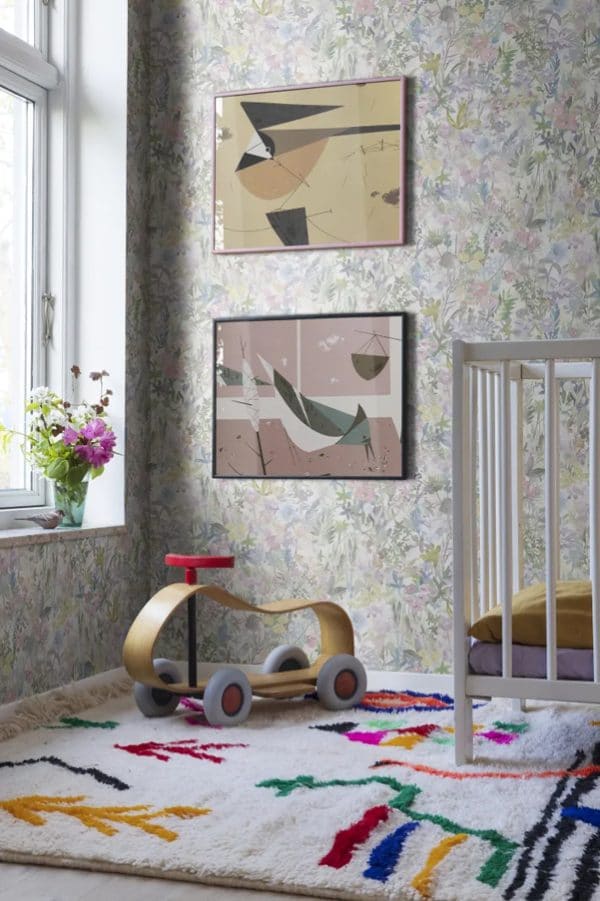 Papel pintado infantil multicolor Poppy Meadow R18122 - Imagen 4