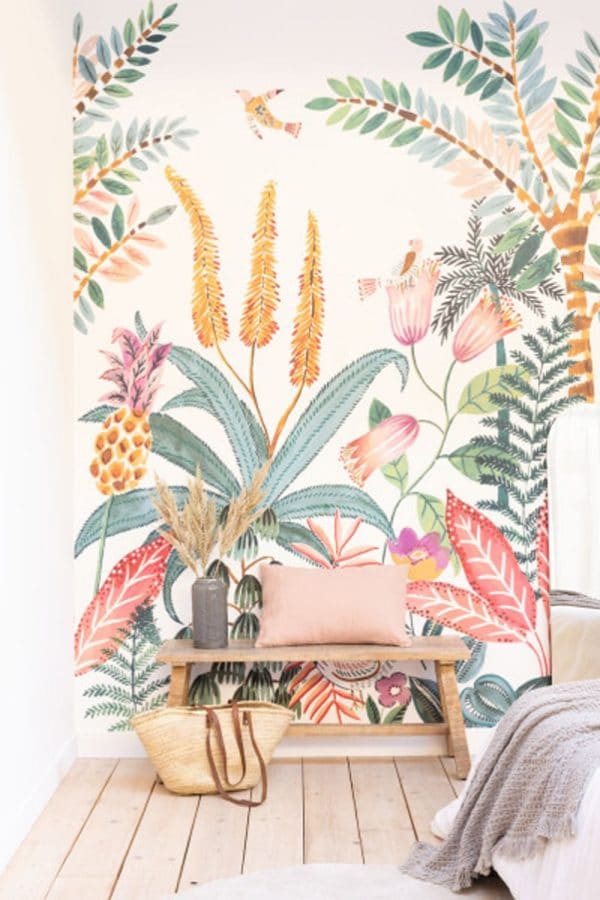 Mural de papel pintado selva en multicolor Ritournelle 103207603 - Imagen 3