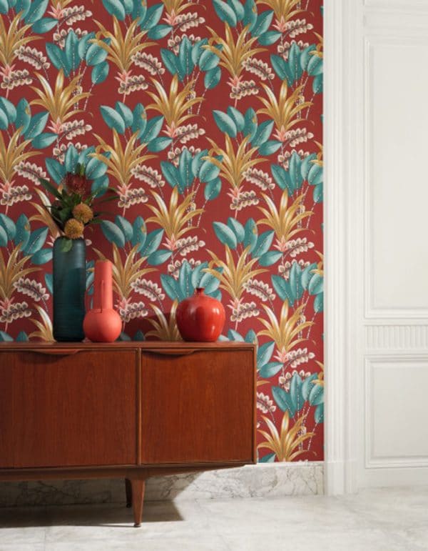 Papel pintado de hojas en color gris Palma 86419353 - Imagen 10