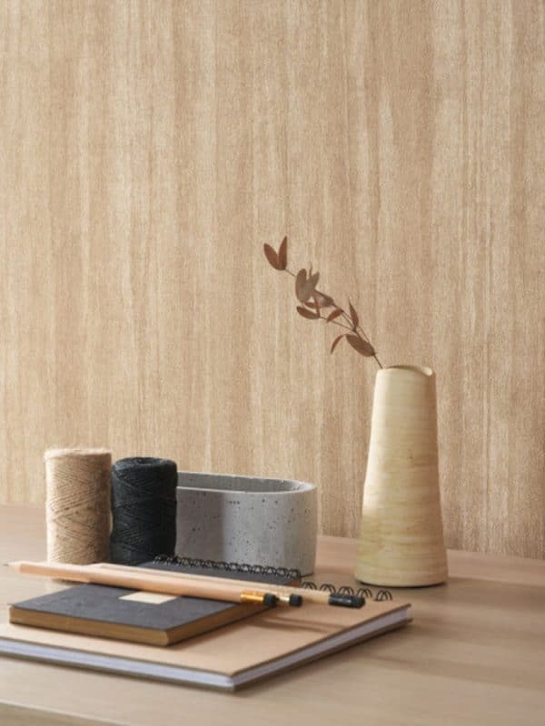 Papel pintado falso liso en color blanco Woods Eucalyptus 85980282 - Imagen 3