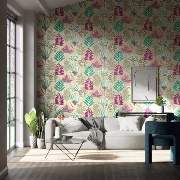 Papel pintado de hojas multicolor yasuni HZAP111760 - Imagen 3