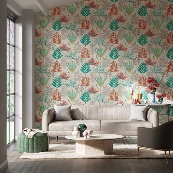 Papel pintado de hojas multicolor Yasuni HZAP111763 - Imagen 3