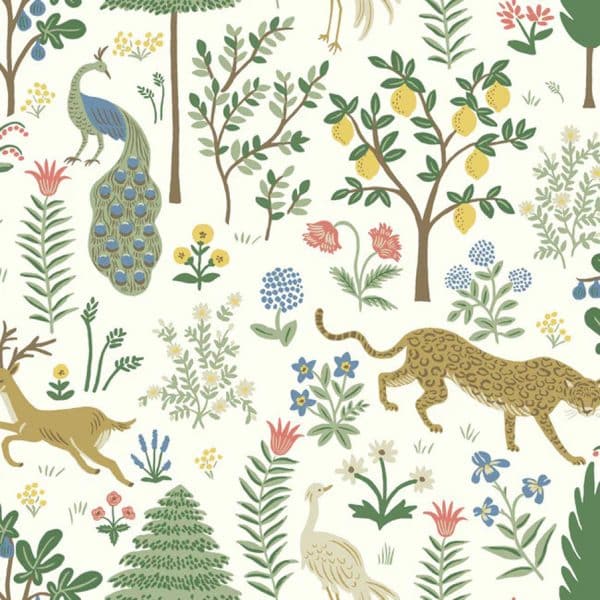 Papel pintado de animales color beige Menagerie RP7305