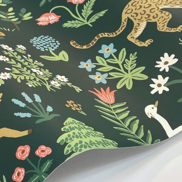 Papel pintado de animales color verde oscuro Menagerie RP7306 - Imagen 4