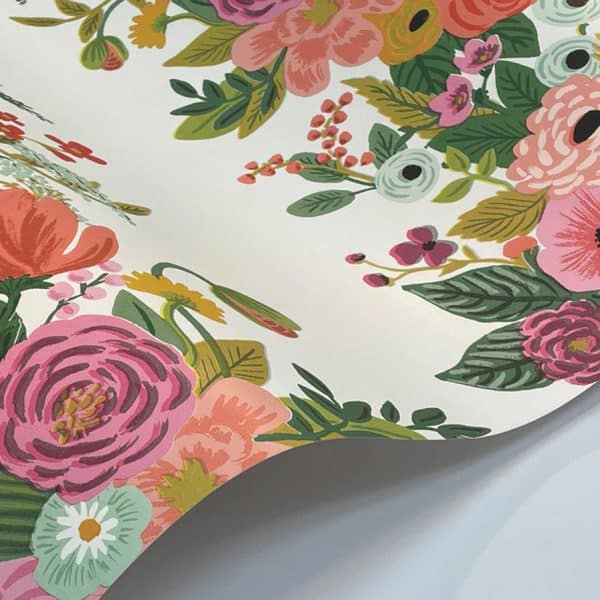 Papel pintado floral estampado multicolor Garden Party Trellis RP7310 - Imagen 4