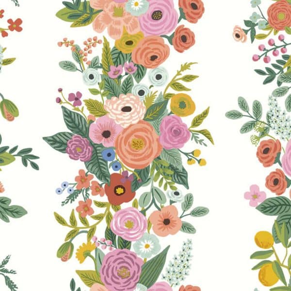 Papel pintado floral estampado multicolor Garden Party Trellis RP7310