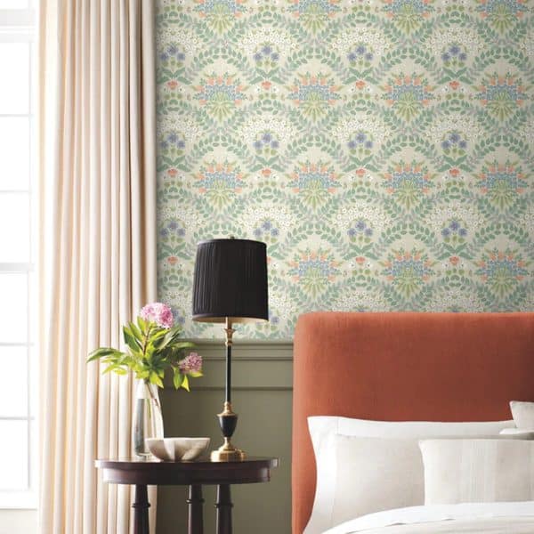 Papel pintado estilo floral de color beige y multicolor Bramble RP7321 - Imagen 3
