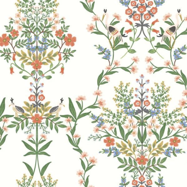 Papel pintado estilo floral multicolor Luxembourg RP7328