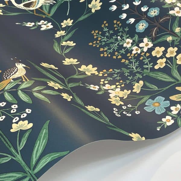 Papel pintado estilo floral color azul Luxembourg RP7331 - Imagen 4