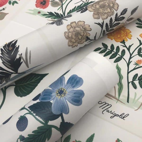 Papel pintado office en color azul Botanical Prints RP7335 - Imagen 5