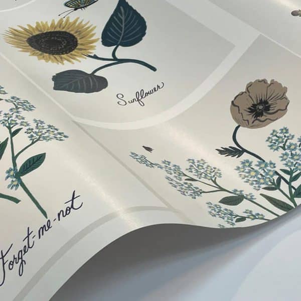 Papel pintado office en color azul Botanical Prints RP7335 - Imagen 4