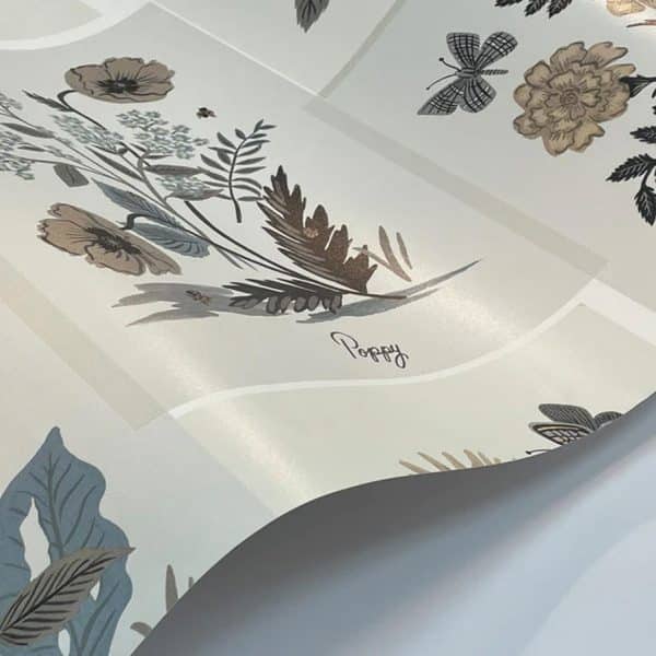Papel pintado office en color beige Botanical Prints RP7336 - Imagen 4