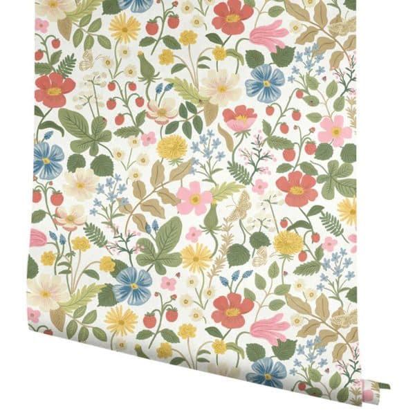 Papel pintado estampado floral multicolor Strawberry Fields RP7354W1 - Imagen 4