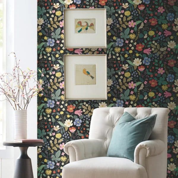 Papel pintado estampado floral multicolor Strawberry Fields RP7355W1 - Imagen 3
