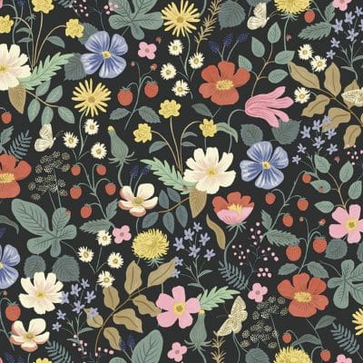 Papel pintado estampado floral multicolor Strawberry Fields RP7355W1