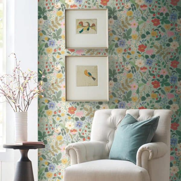 Papel pintado estampado floral multicolor Strawberry Fields RP7356W1 - Imagen 3