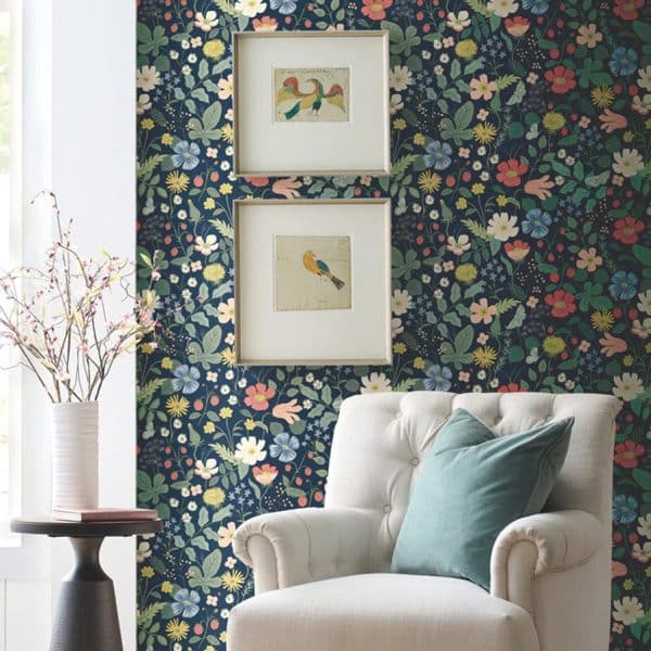 Papel pintado estampado floral multicolor Strawberry Fields RP7358W1 - Imagen 3