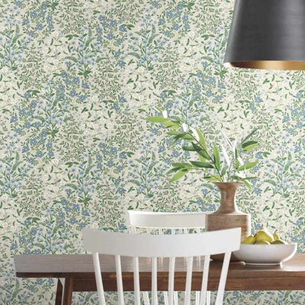 Papel pintado estilo floral color verde Wildwood Garden RP7375 - Imagen 3