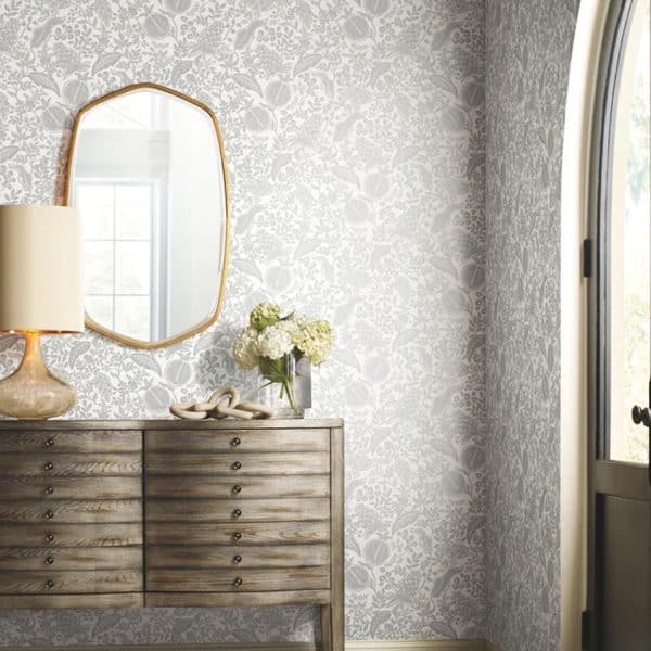 Papel pintado de frutas color gris Pomegranate RP7387 - Imagen 3
