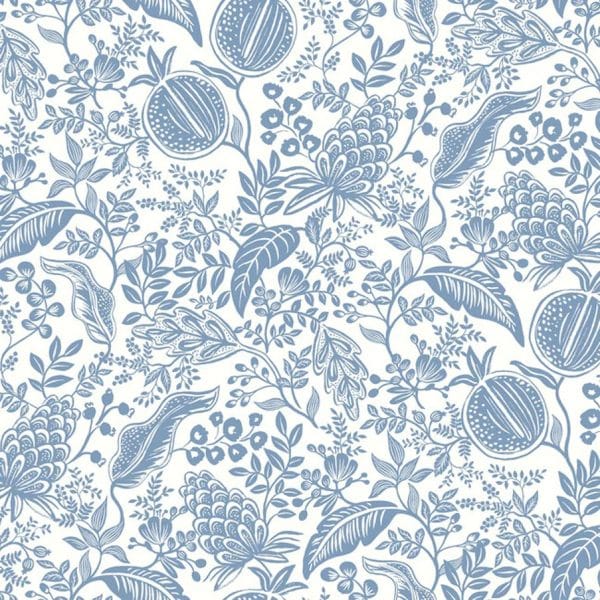 Papel pintado de frutas color azul Pomegranate RP7390