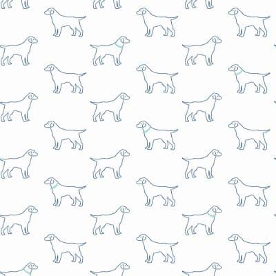 Papel pintado infantil en color azul Flora y Fauna 3122-10404
