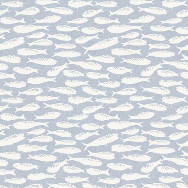 Papel pintado de peces en color azul Flora y Fauna 3122-10512