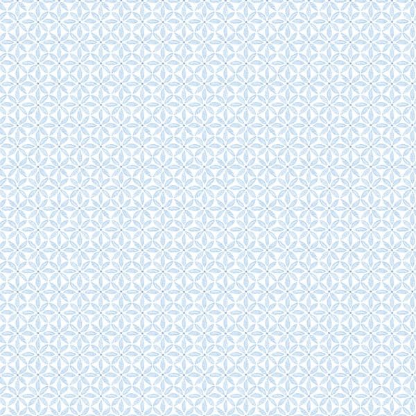 Papel pintado de dibujo pequeño en color azul Flora y Fauna 3122-10602