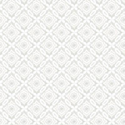 Papel pintado geométrico en color gris Flora y Fauna 3122-10700