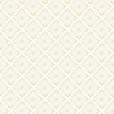 Papel pintado geométrico en color amarillo Flora y Fauna 3122-10703