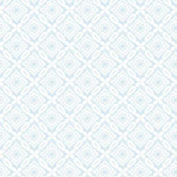 Papel pintado geométrico en color azul Flora y Fauna 3122-10704
