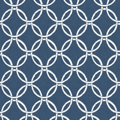 Papel pintado geométrico en color azul Flora y Fauna 3122-11002