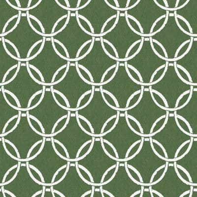 Papel pintado geométrico en color verde Flora y Fauna 3122-11004