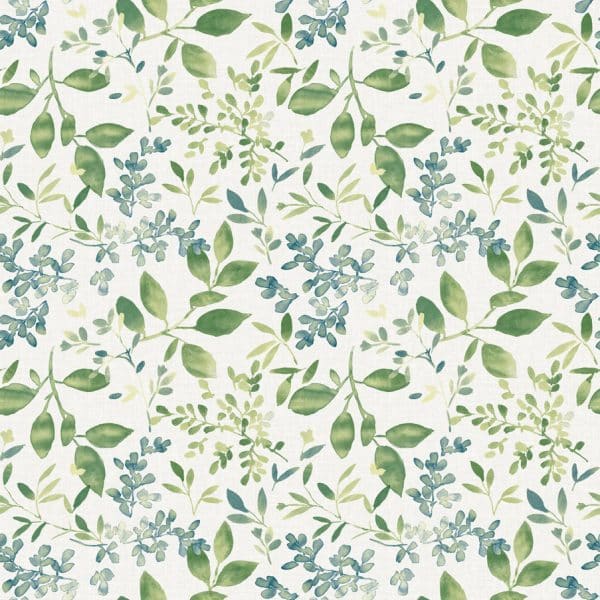 Papel pintado de hojas en color verde Flora y Fauna 3122-11104