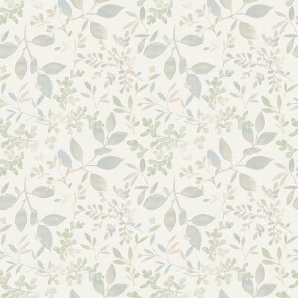 Papel pintado de hojas en color verde Flora y Fauna 3122-11114