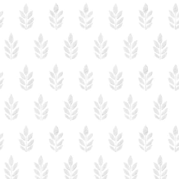 Papel pintado de hojas en color gris Flora y Fauna 3122-11310