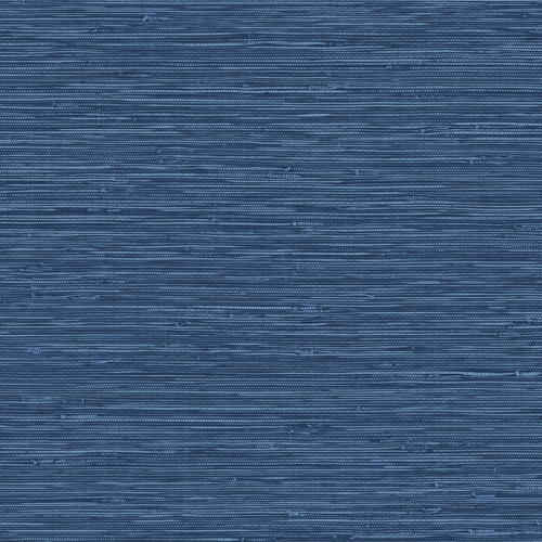 Papel pintado de símil fibras naturales en color azul Grasslands GL20312