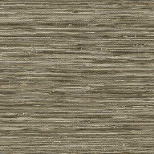 Papel pintado de símil fibras naturales en color marrón Grasslands GL20316